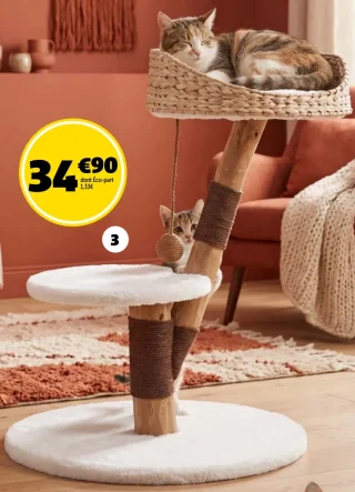 Arbre à chat avec couchage