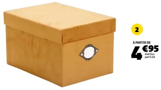 Boite de rangement velours