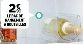 Le bac de rangement à bouteilles