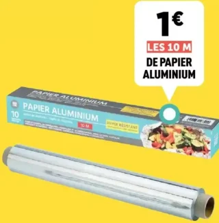Papier aluminium 10 m