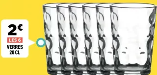 Les 6 verres 20 cl