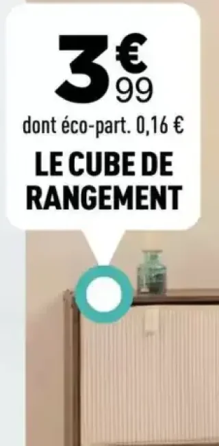 Le cube de rangement Atmosphera
