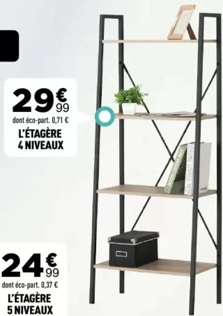 L'étagère 4 niveaux Colorado