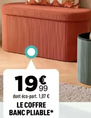 Le coffre banc pliable Atmosphera