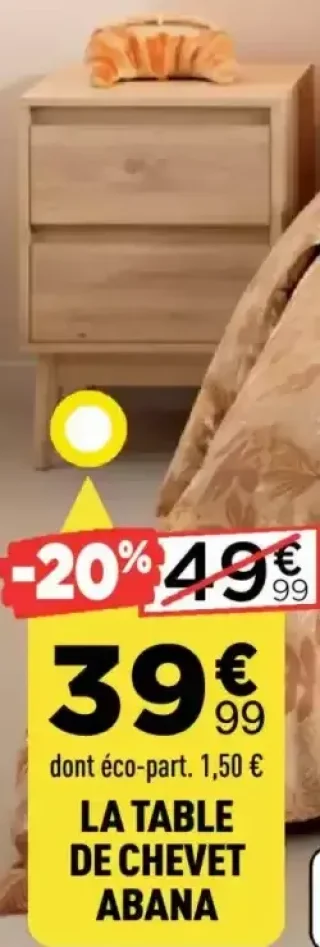Table de chevet Abana Atmosphera