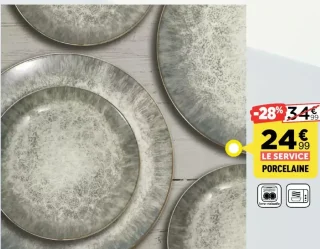 Service de table en porcelaine