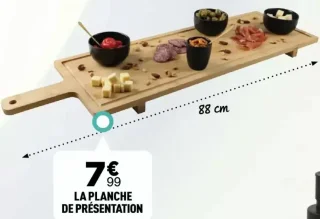 La planche de présentation