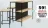 Promo Table îlot avec 2 étagères + 2 tabourets