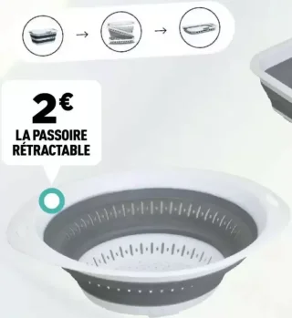 La passoire rétractable