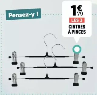Cintres à pinces