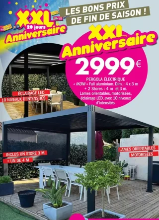 Pergola électrique « IKONI » Full aluminium