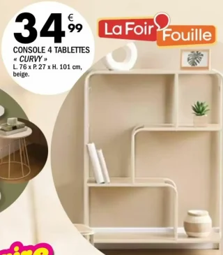 CONSOLE 4 TABLETTES « CURVY »