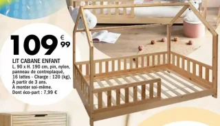 LIT CABANE ENFANT