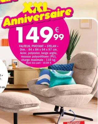Fauteuil pivotant « STELAN »