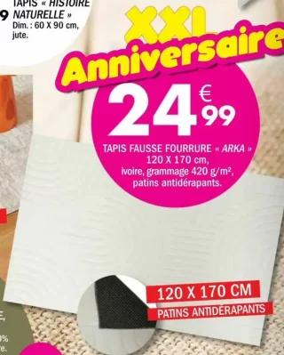 Tapis Fausse Fourrure « Arka »