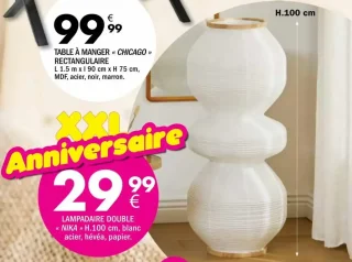 LAMPADAIRE DOUBLE « NIKA »