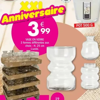 Vase en verre