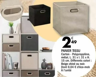 Panier tissu