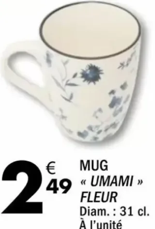 Mug « UMAMI » Fleur
