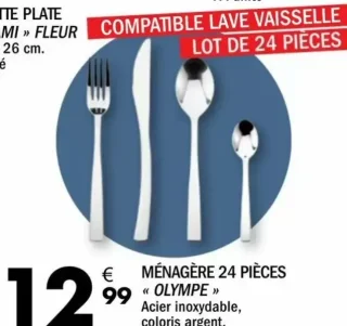 Ménagère 24 pièces « OLYMPE »