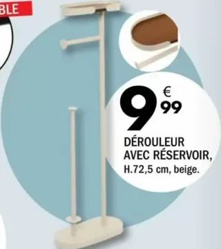 Dérouleur avec réservoir H. 72,5 cm