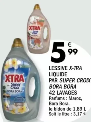 Lessive X-TRA Liquide par Super Croix Bora Bora