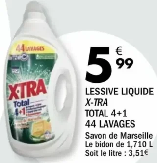 Lessive Liquide X-TRA Total 4+1