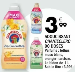 Adoucissant Chanteclair 90 Doses