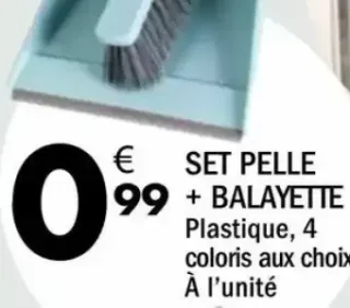 SET PELLE + BALAYETTE Plastique