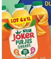 Jus d'orange sans pulpe Joker Pur Jus Engagé