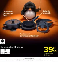 Set amovible 12 pièces Carrefour HOME