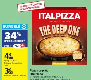 Pizza surgelée ITALPIZZA