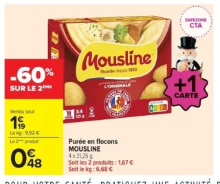 Purée en flocons MOUSLINE