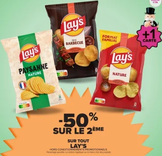 Chips Lay's (Barbecue, Paysanne Nature, Nature)