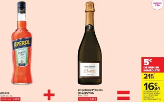 Aperol 12,5% vol. + Vin pétillant Prosecco RICCADONNA Blanc