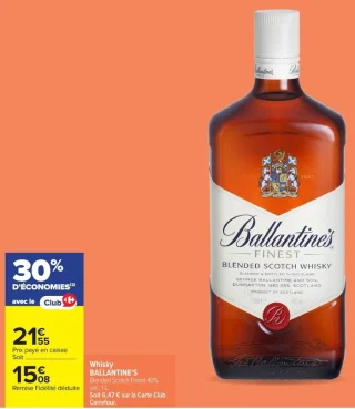 Whisky BALLANTINE'S Blended Scotch Finest 40% vol.