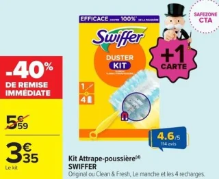 Kit Attrape-poussière SWIFFER Original ou Clean & Fresh