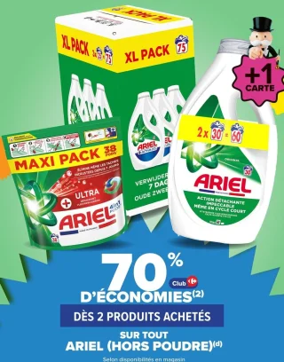 Lessives Ariel (hors poudre)