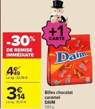 Billes chocolat caramel DAIM