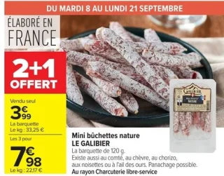 Mini bûchettes nature LE GALIBIER