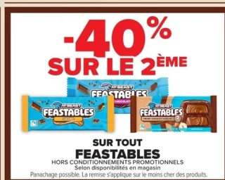 Tablettes de chocolat Feastables