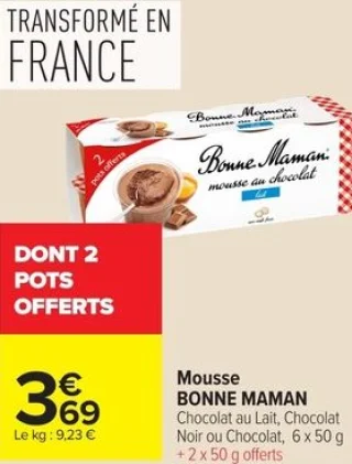 Mousse BONNE MAMAN