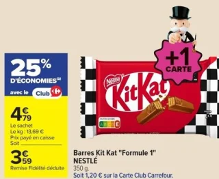 Barres Kit Kat "Formule 1" NESTLÉ