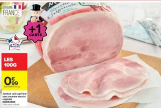Jambon cuit supérieur sans couenne recette originale MADRANGE