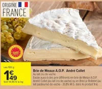 Brie de Meaux A.O.P. André Collet