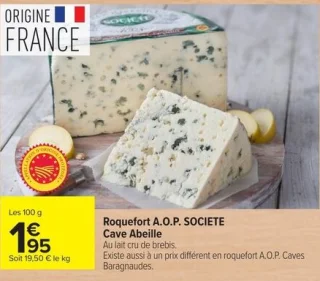Roquefort A.O.P. SOCIETE Cave Abeille
