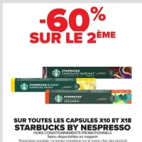 Starbucks by Nespresso capsules x10 et x18