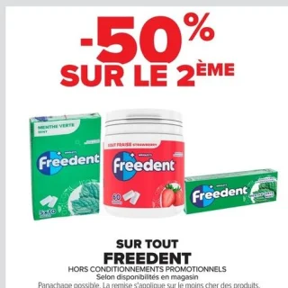 Freedent chewing-gums