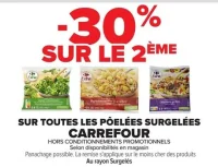 Pôelées surgelées Carrefour Extra