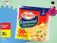 Emmental PRÉSIDENT Râpé Fondant
